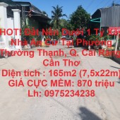 HOT! Đất Nền Dưới 1 Tỷ Xây Nhà An Cư Tại Phường Thường Thạnh, Q. Cái Răng, Cần Thơ